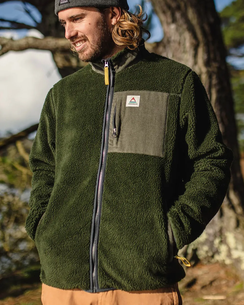 Passenger Fleece|Fleece>Trekker Recycled Deep-Pile Sherpa Fleece Fir Tree