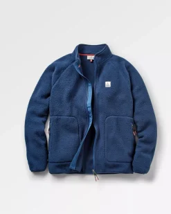 Floris van Bommel Fleece|Fleece>Tripper 2.0 Full Zip Recycled Sherpa Fleece Rich Navy