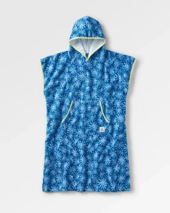 Floris van Bommel Towels|Changing Robes & Ponchos>Tulum Recycled Towel Poncho Seaweed Blue Steel