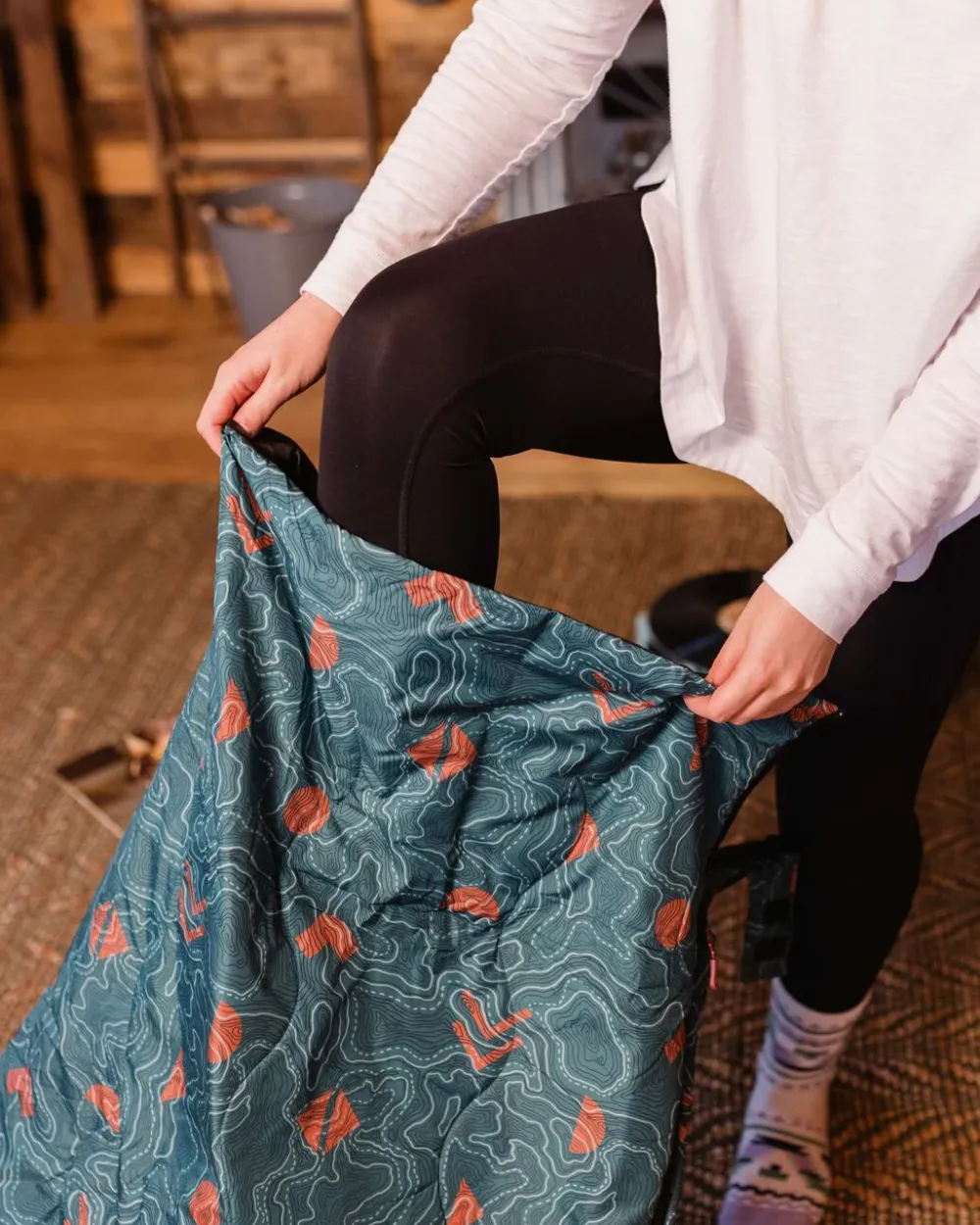 Passenger Accessories|Blankets>Twilight Recycled Sleeping Bag Mediterranean Map