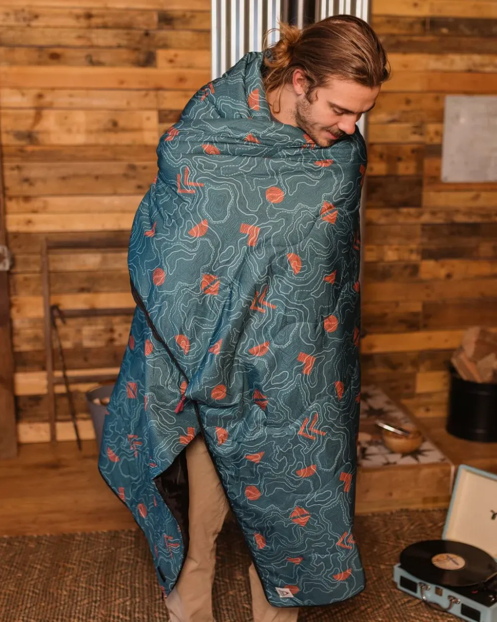 Passenger Accessories|Blankets>Twilight Recycled Sleeping Bag Mediterranean Map