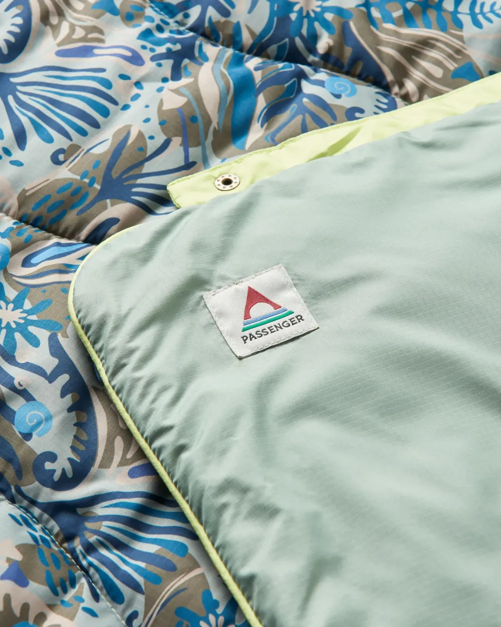 Floris van Bommel Blankets|Outdoor Living>Van Recycled Ripstop Blanket Abstract Seaweed Pistachio