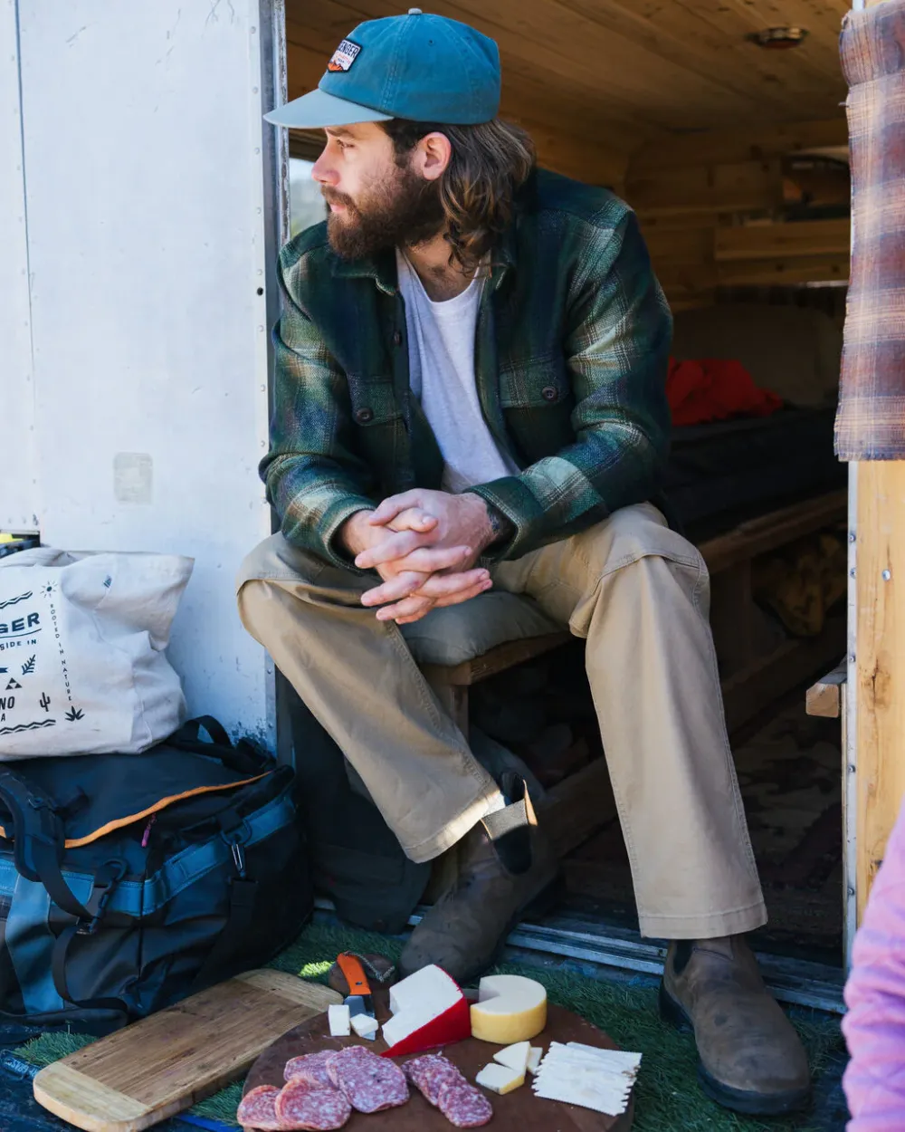 Floris van Bommel Pants|Men's Outlet>Vantage Organic Cotton Canvas Trouser Biscuit