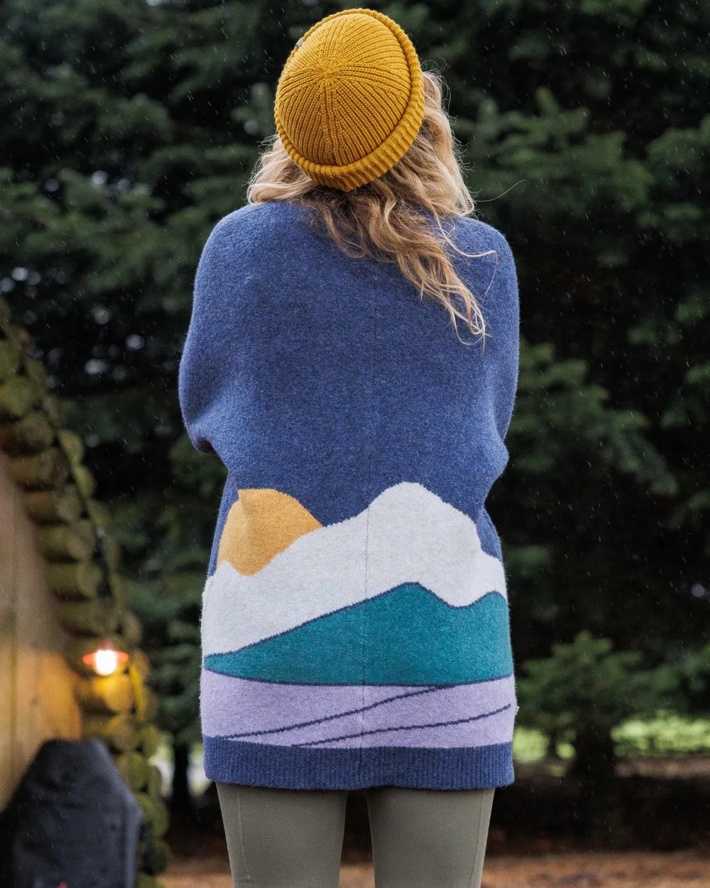 Passenger Knitwear|Winter Road Trip Essentials>Vista Recycled Knitted Cardigan Dark Denim