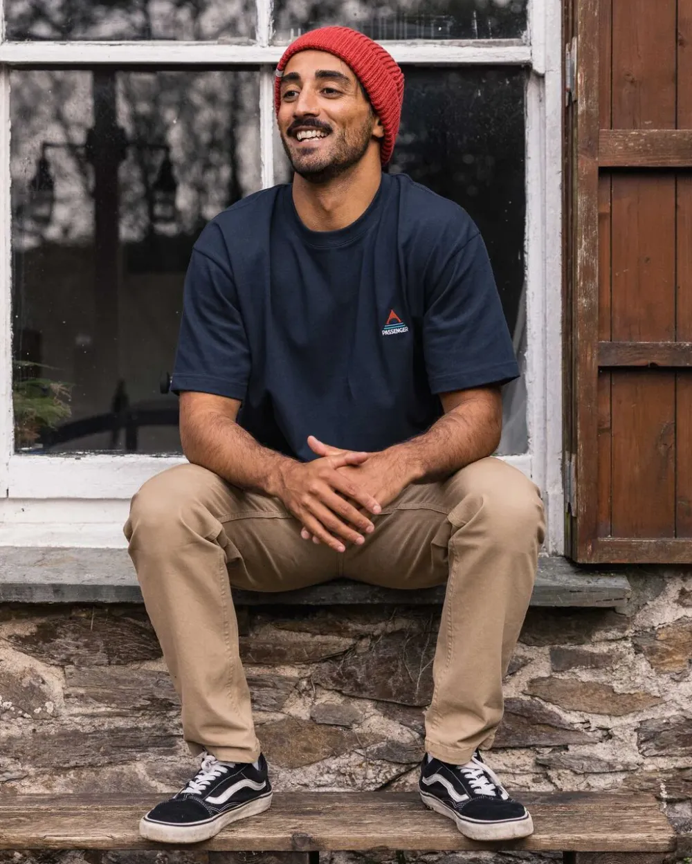 Passenger T-Shirts & Tank Tops|Men's Outlet>Vita Organic Relaxed Fit T-Shirt Deep Navy