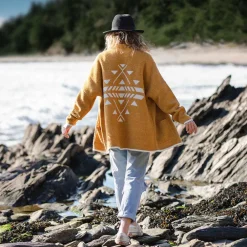 Passenger Knitwear|Women's Outlet>West Coast Cardigan Sunset Yellow