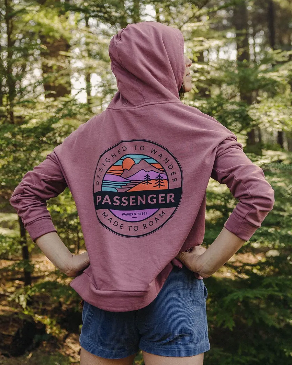 Passenger Hoodies & Sweatshirts|Women's Outlet>Wilds Recycled Cotton Hoodie Crushed Berry