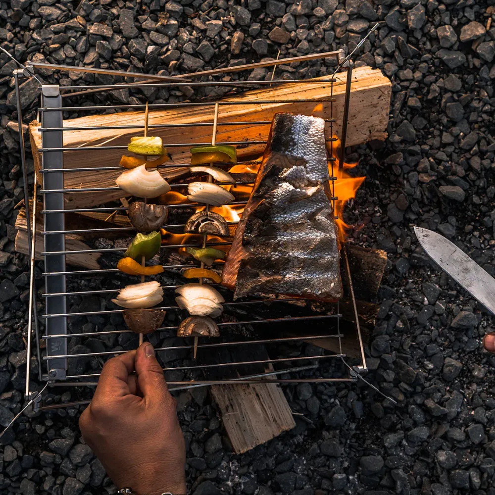 Floris van Bommel Outdoor Living|Outdoor Living>Wolf and Grizzly Grill (without Fire Set) Stainless Steel