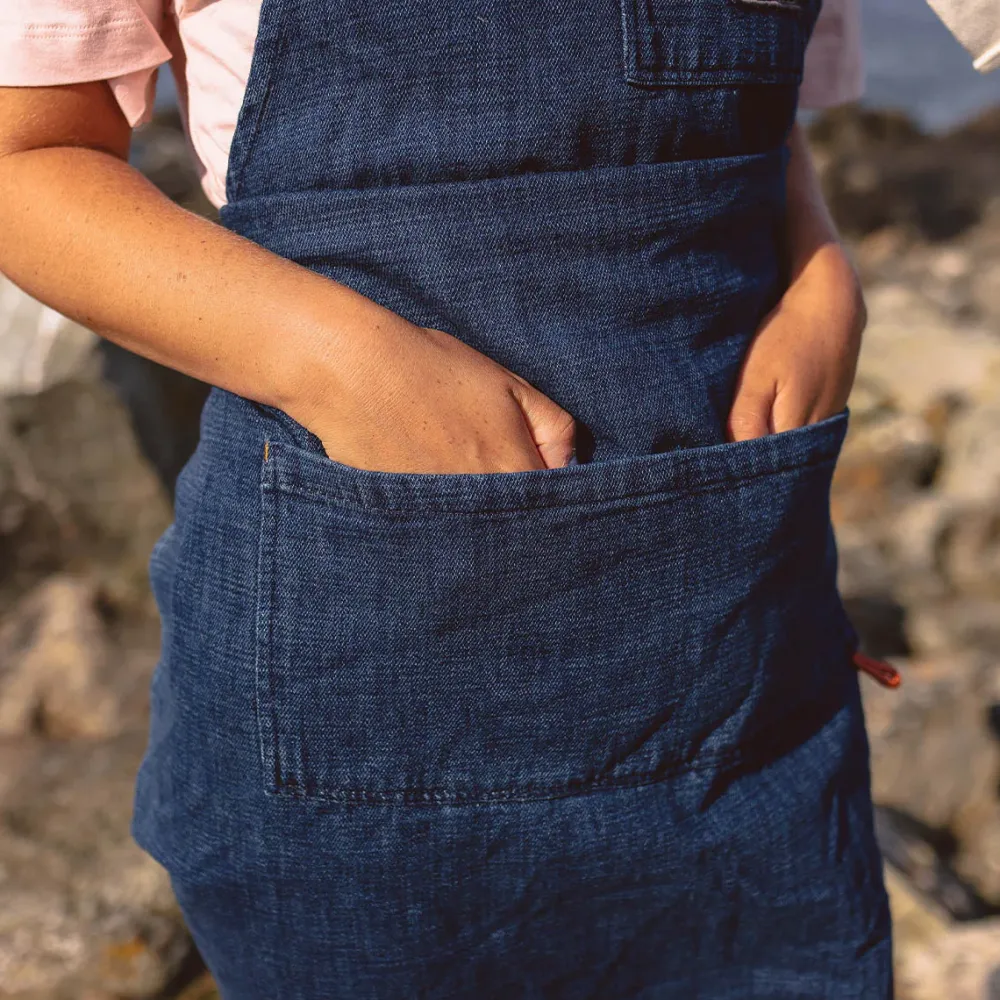 Floris van Bommel Outdoor Living|Outdoor Living>Yard Organic Cotton Denim Apron Dark Denim