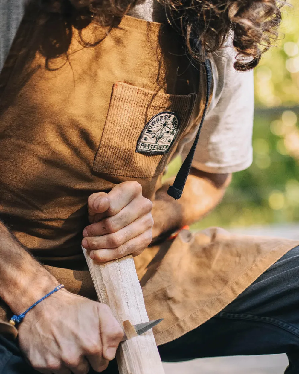 Floris van Bommel Best Sellers|Outdoor Kitchenware>Yard Organic Cotton Denim Apron Coconut