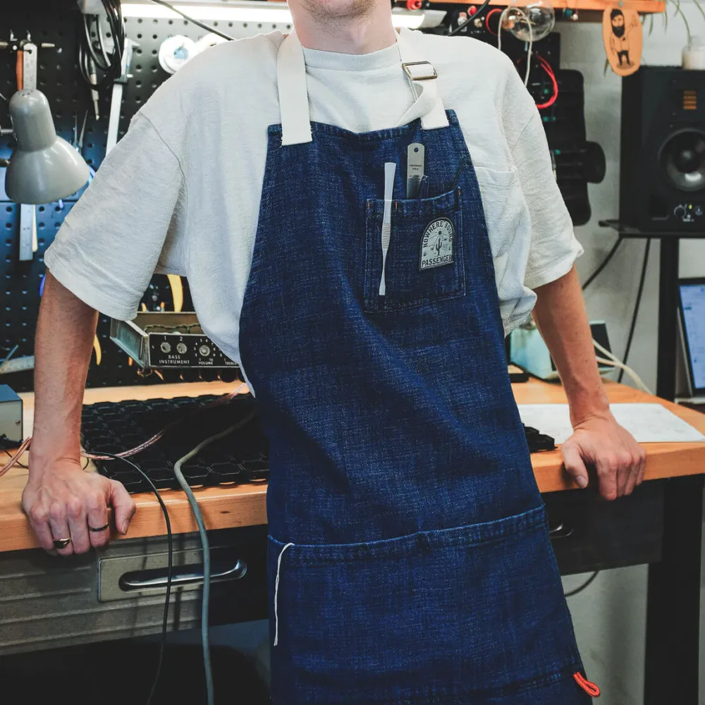 Floris van Bommel Outdoor Living|Outdoor Living>Yard Organic Cotton Denim Apron Dark Denim