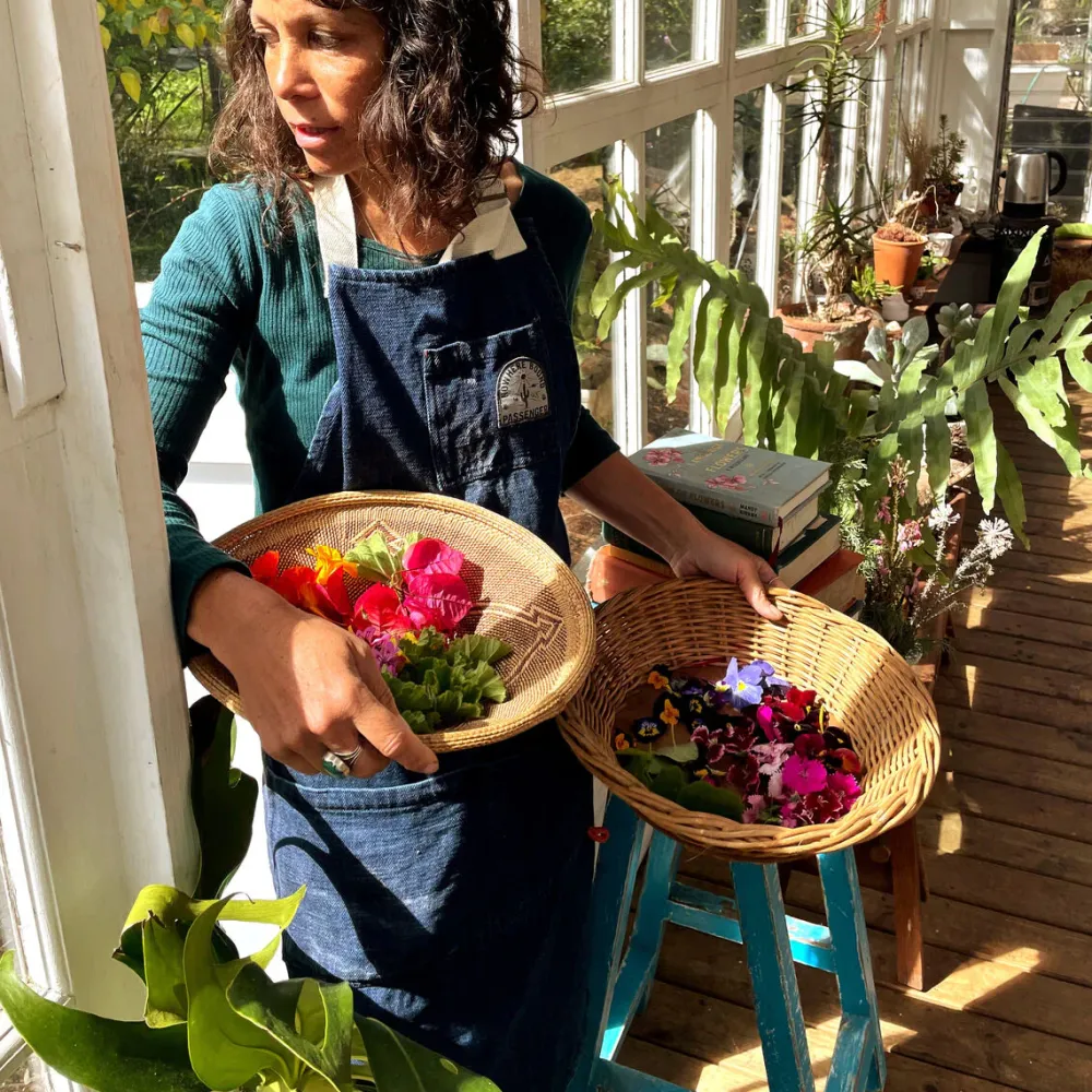 Floris van Bommel Outdoor Living|Outdoor Living>Yard Organic Cotton Denim Apron Dark Denim