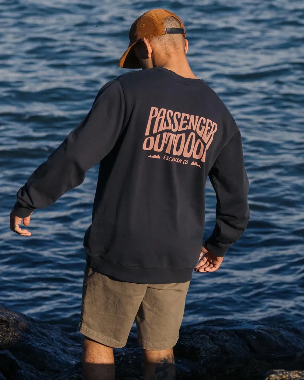 Passenger Hoodies & Sweatshirts|Men's Outlet>Yuca Recycled Cotton Sweatshirt Black