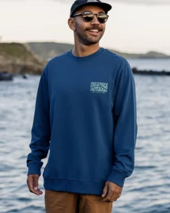 Passenger Hoodies & Sweatshirts|Men's Outlet>Yuca Recycled Cotton Sweatshirt Dark Denim