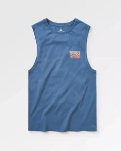Passenger T-Shirts & Tank Tops|Men's Outlet>Yuca Recycled Cotton Vest Dark Denim